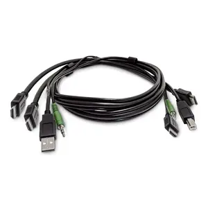 StarTech 1.8m Dual-HDMI KVM kabelis ar USB 2.0 un 3.5mm audio