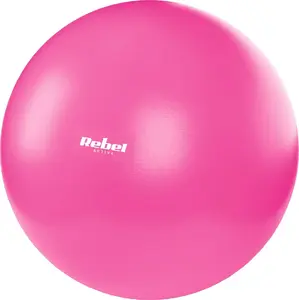 Rebel Active Mini piłka gimnastyczna do pilates rehabilitacyjna 25cm z pompką ręczną, kolor różowy, ACTIVE