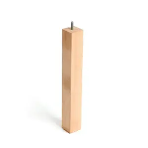Furniture leg Rei, 5 cm x 5 cm, 36 cm, beech