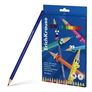 Krāsainie zīmuļi Erichkrause Color Friends triang. 18 gab.
