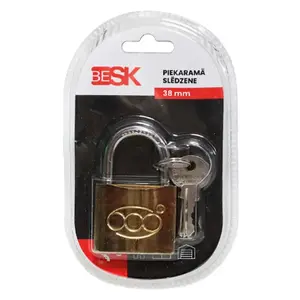 Навесной замок BESK 38 мм с 3 ключами, 25AR029-4