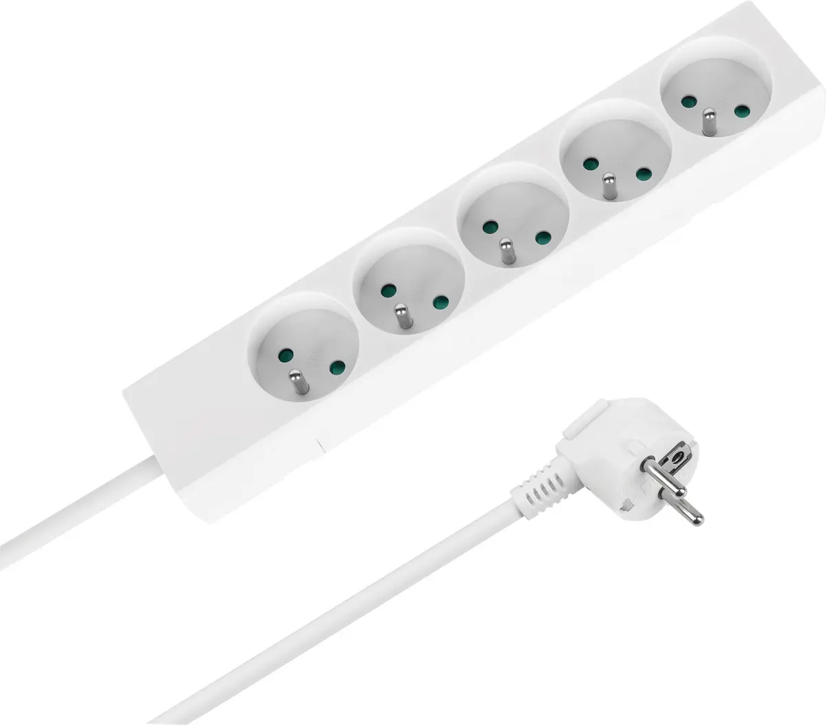 Rebel 5 kontaktligzdu pagarinātājs, 2 m