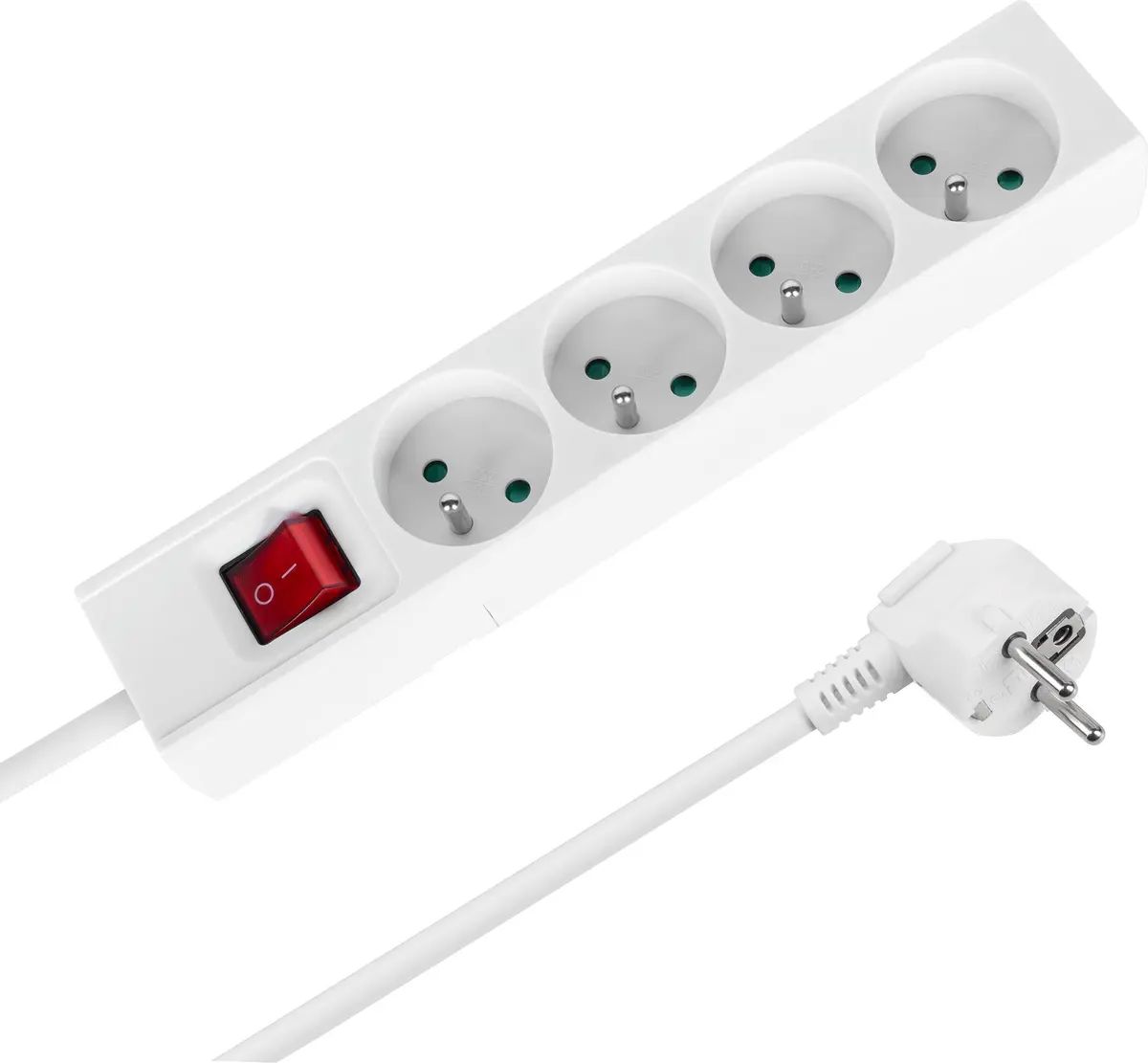 Rebel strāvas pagarinātājs, 4 kontaktligzdas, 3m