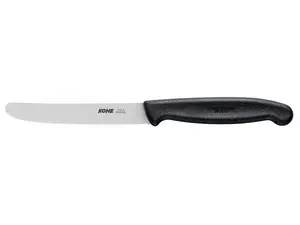 KOHE serrated knife, 104 mm, black