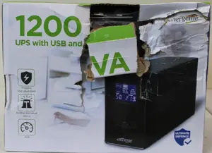 SALE OUT. Energenie UPS with USB and LCD display, 1200 VA, black | EnerGenie | UPS with USB and LCD display, Black | 1200 VA | DAMAGED PACKAGING