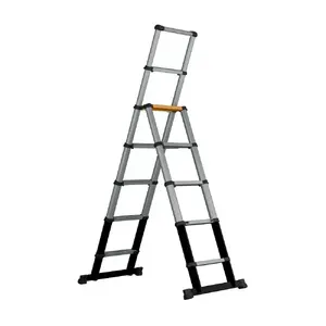 Teleskopiskās kāpnes Batavia B.V. 205 cm alumīnija A-veida 150 kg celtspēja ar stabilizatora stieni