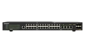 QNAP QSW-M2130P-2C2S26T network switch Managed L2 2.5G Ethernet (100/1000/2500) Power over Ethernet (PoE) 1U Black