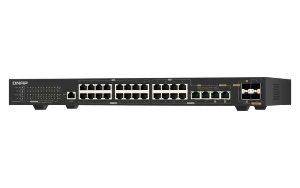 QNAP QSW-M2130P-2C2S26T pārvaldāms L2 tīkla komutators Photo 3