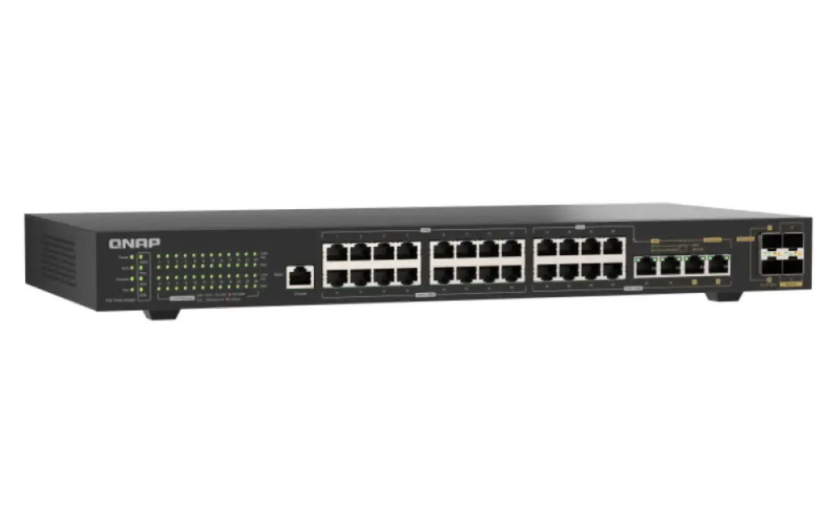 QNAP QSW-M2130P-2C2S26T pārvaldāms L2 tīkla komutators Photo 4