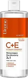 Укрепляющая мицеллярная вода 3в1 Lirene C+E Vitamin Energy 400 мл