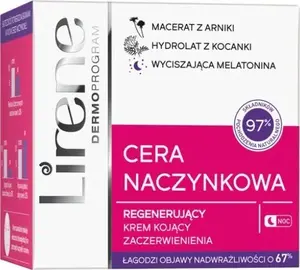 Ночной восстанавливающий крем Lirene Cera Naczynkowa для кожи с куперозом 50 мл