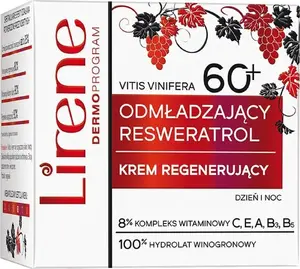 Lirene LIRENE_Odmładzający Resweratrol krem regenerujący do twarzy 60+ na dzień i na noc 50ml