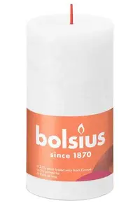 Bolsius Rustiko Shine wax candle Cylinder White 1 pc(s)