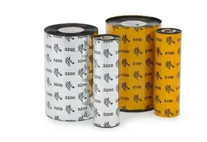 Красящая лента Zebra Premium Wax/Resin 03200BK11005, ширина 110 мм, длина 50 м, втулка 25 мм, черная