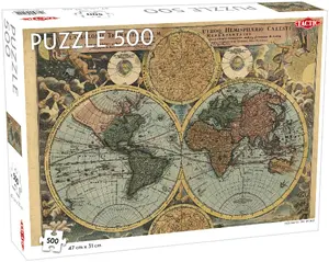 Tactic Old Map of the World 500 pcs Jigsaw puzzle 500 pc(s) Maps