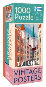 Tactic Puzzle Lovers Vintage Posters Tallinn 1000 pcs puzzle