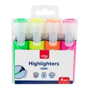 Easy teksta marķieru komplekts, dažādas krāsas, 4 gabali