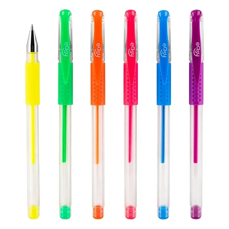 Easy Neon Gel Pens 1mm 6-Piece Set Photo 2