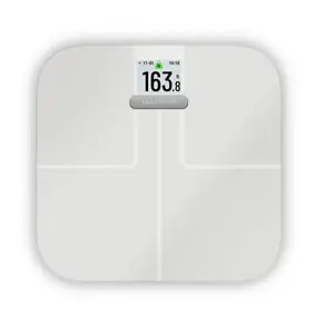 Garmin Index S2 Smart Scale, Wi-Fi Enabled Body Composition Monitor, White