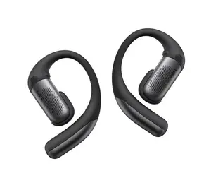 Беспроводные наушники Shokz OpenFit Pro с открытым дизайном, активным шумоподавлением, Bluetooth 6.1, защитой IP55 и аккумулятором до 50 часов - Черные