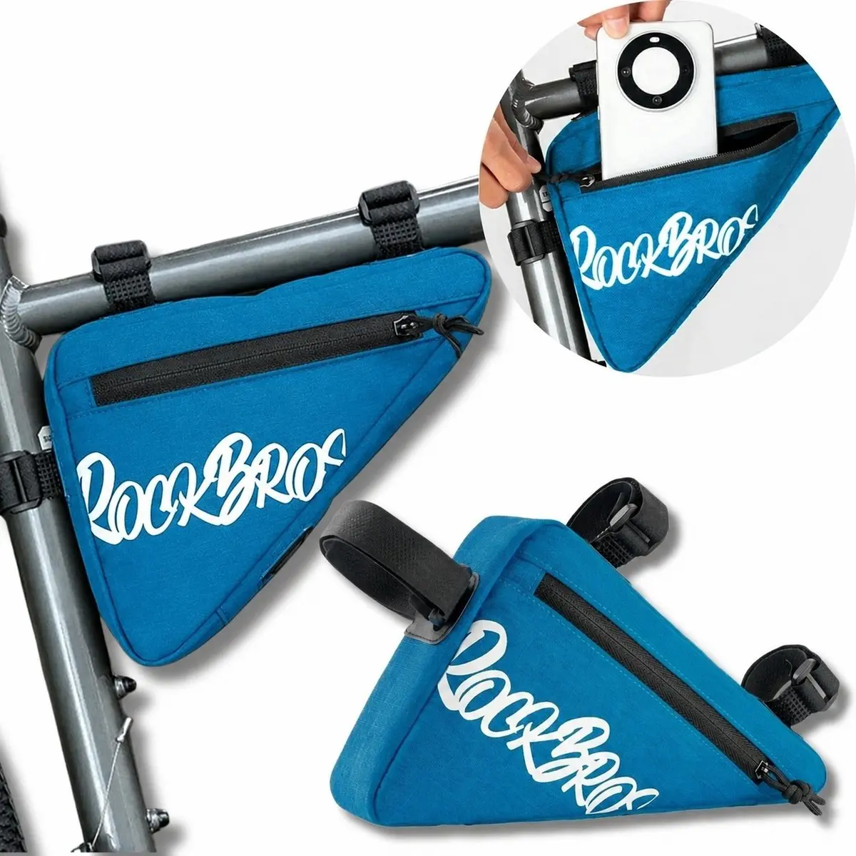 Trīsstūrveida velosipēda rāmja soma Rockbros G001