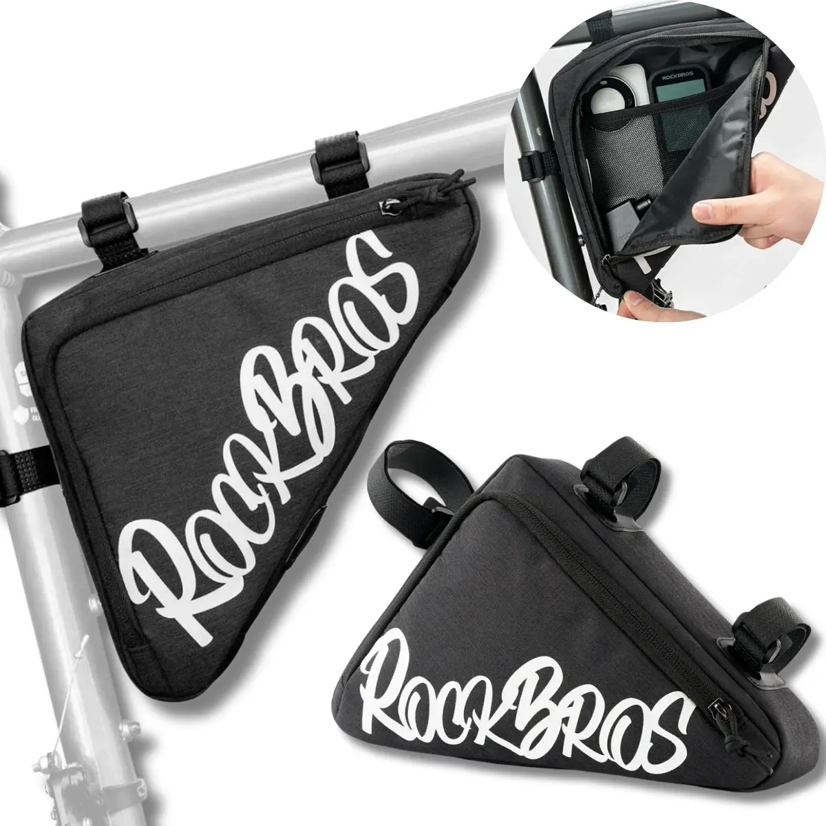 Velosipēda rāmja soma Rockbros G002 Flash