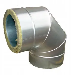 SpiroFlex 150/200 Insulated Galvanized Steel Elbow 90 Degrees