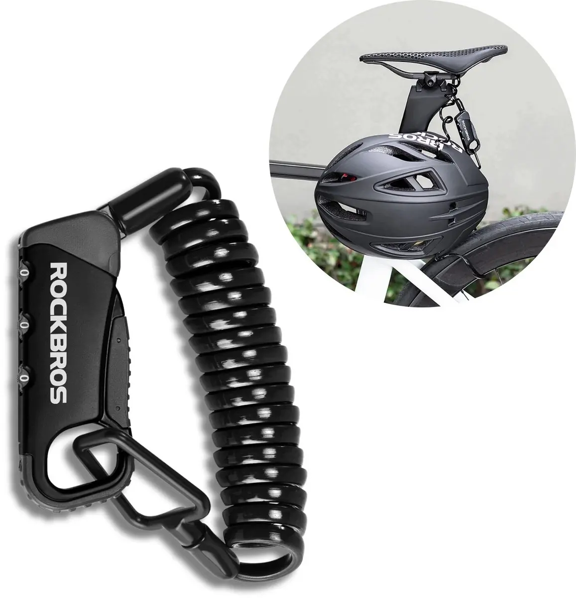 Rockbros RBK6N velosipēda koda slēdzene -