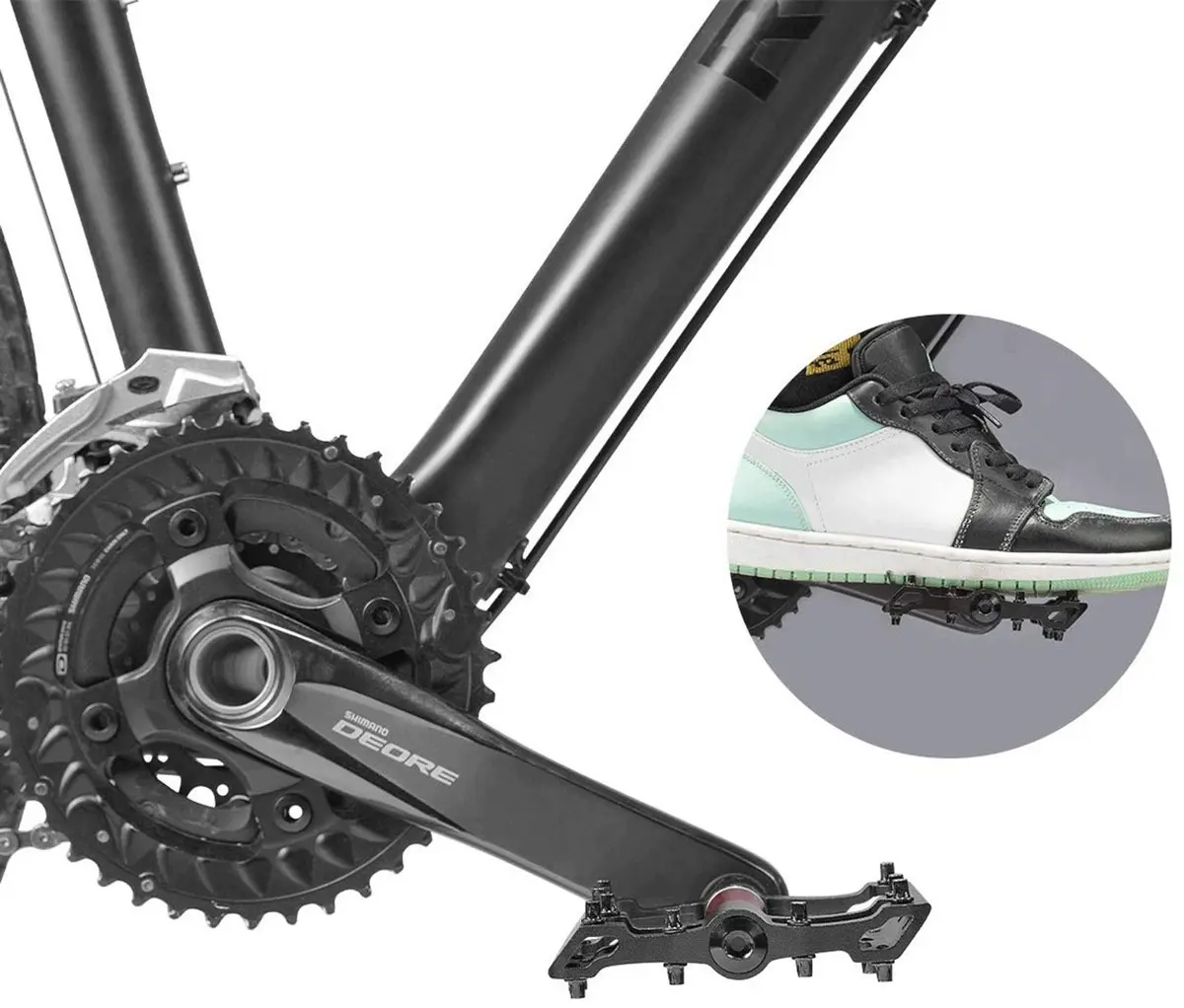 Rockbros 2020-12BBK platformas velosipēda pedāļi alumīnija