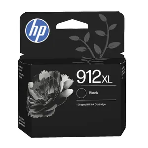 HP 912XL High Yield Original Ink Cartridge, Black, 18 ml
