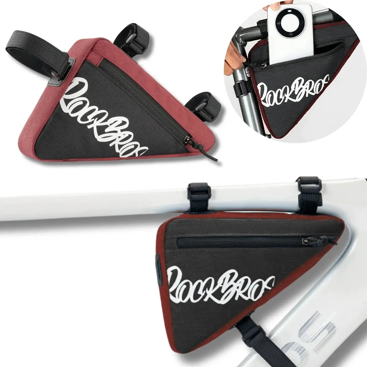 Velosipēda rāmja soma Rockbros G001 Flash