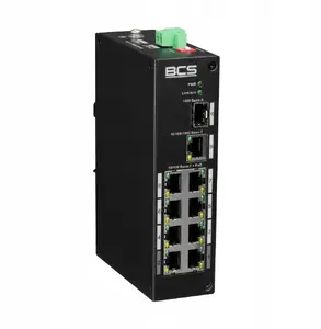 Switch BCS BCS-L-SP0801G-1SFP(2) BCS Switch 8x PoE, 1x RJ45, 1x SFP Gigabit