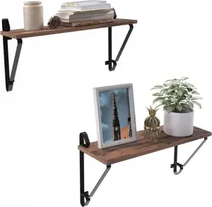 Dekoracja domu Zestaw 2x półek na ubrania LOFT metal