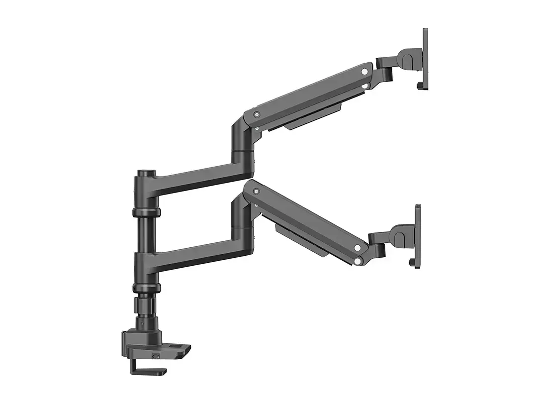 Multibrackets M Deskmount Gas Spring Dual Stacked Pole Monitor Stand Photo 2