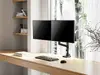 Multibrackets M Deskmount Gas Spring Dual Stacked Pole Monitor Stand Photo 6