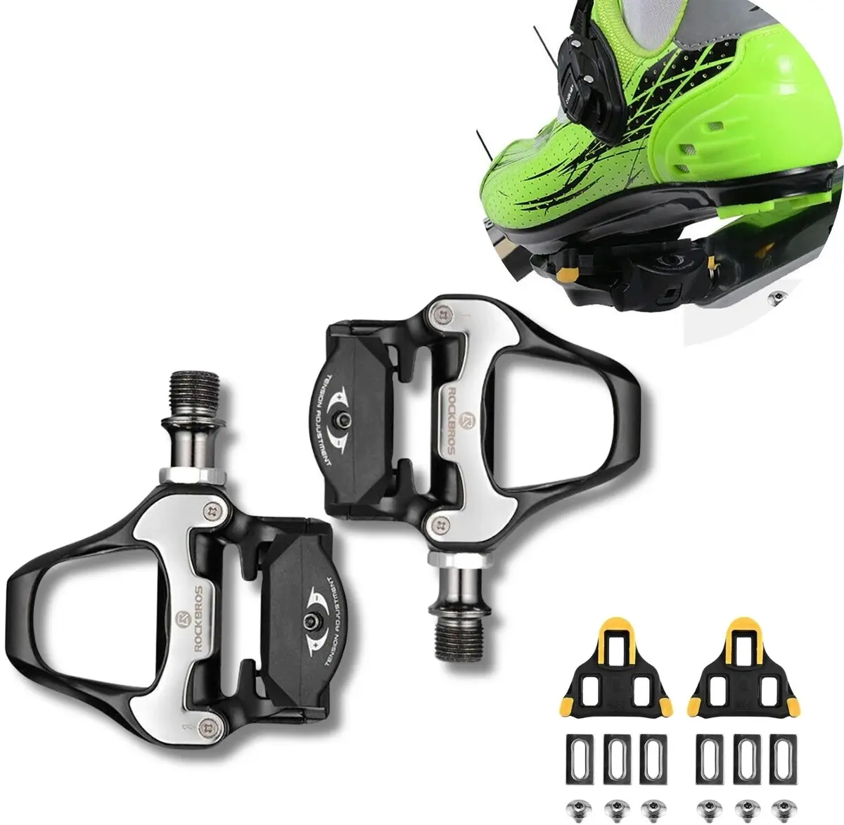 Rockbros LP-RD2BK SPD pedāļu klossi -