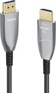 Hama Ultra High Speed HDMI Cable, Fiber Optic AOC, 8K, Aluminum, 10 m