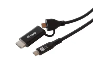 Equip 2 in 1 USB-C to C + HDMI Cable, 1.0m, PD100W, 4K/60Hz, 20Gbps