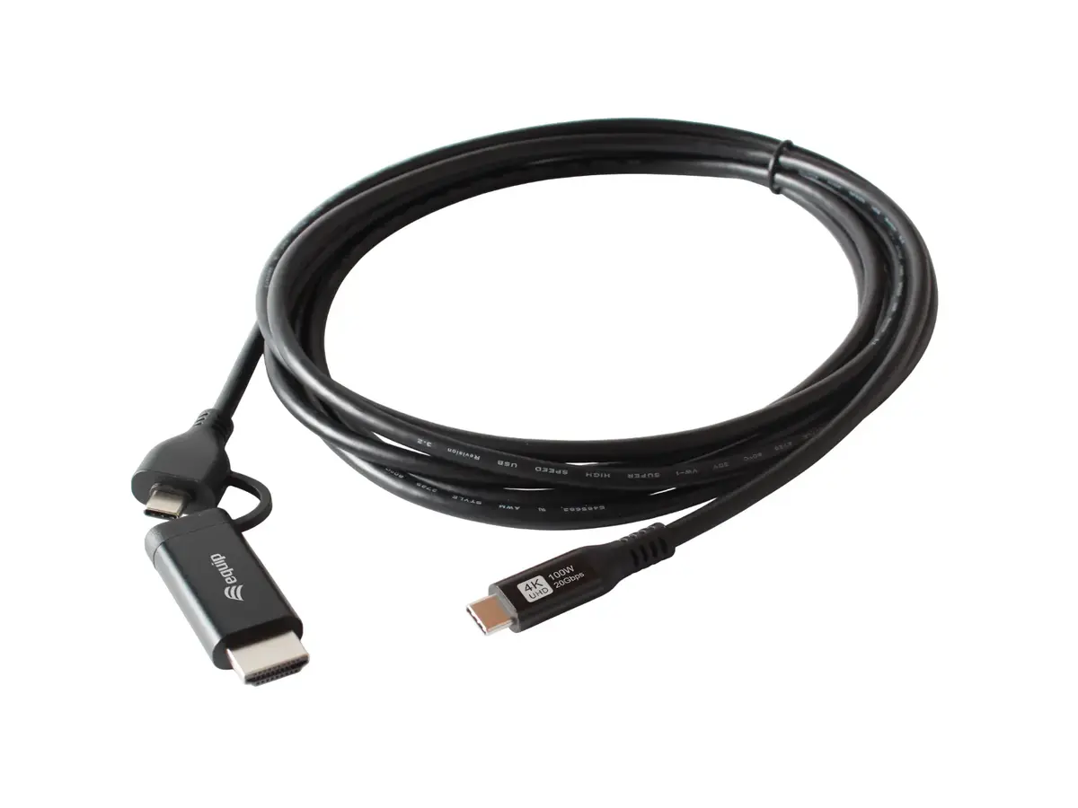 Equip 2-in-1 USB-C to USB-C and HDMI Adapter Cable Photo 3