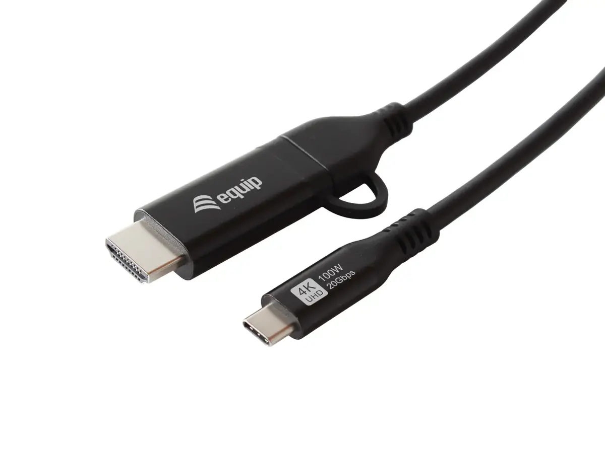 Equip 2-in-1 USB-C to USB-C and HDMI Adapter Cable 3.0m Photo 2