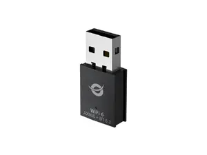Conceptronic ABBY26B WiFi 6 AX900 divjoslu bezvadu USB adapteris ar Bluetooth 5.3
