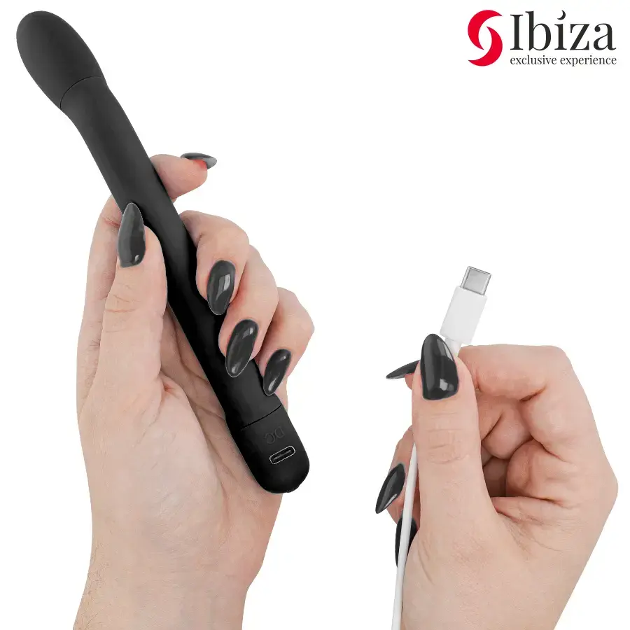 IBIZA Technology 3-in-1 G-Spot Vibrator - Black Photo 2