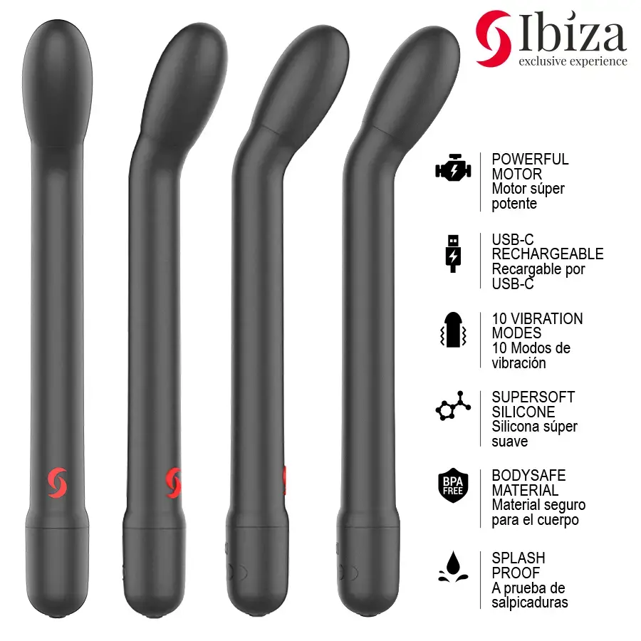 IBIZA Technology 3-in-1 G-Spot Vibrator - Black Photo 4
