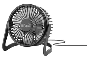 Cellularline Deskbreezy USB Table Blade Fan, Black