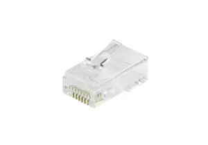 Equip Cat.6 RJ45 Pass Through Plug Male Transparent 100pcs/Set