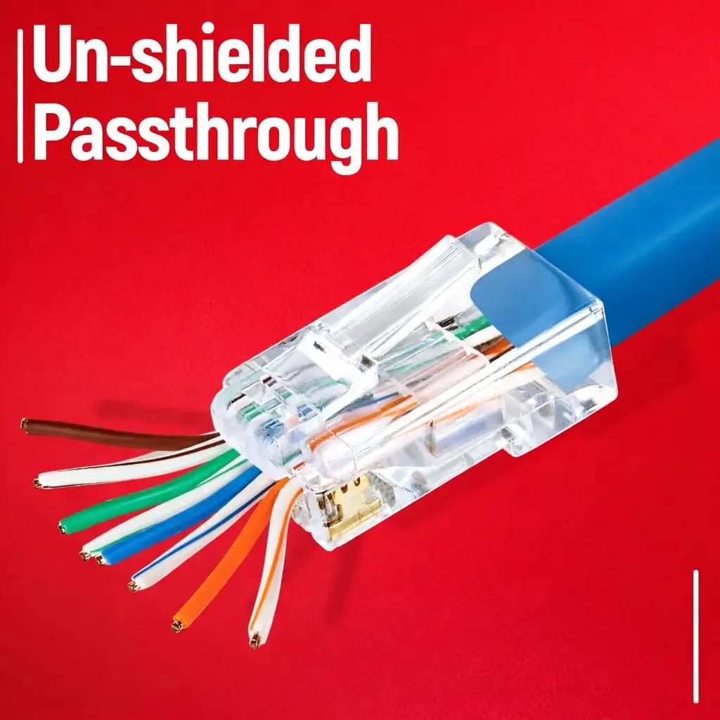 Разъем Equip Cat.6A RJ45 Pass Through 100 шт Photo 3