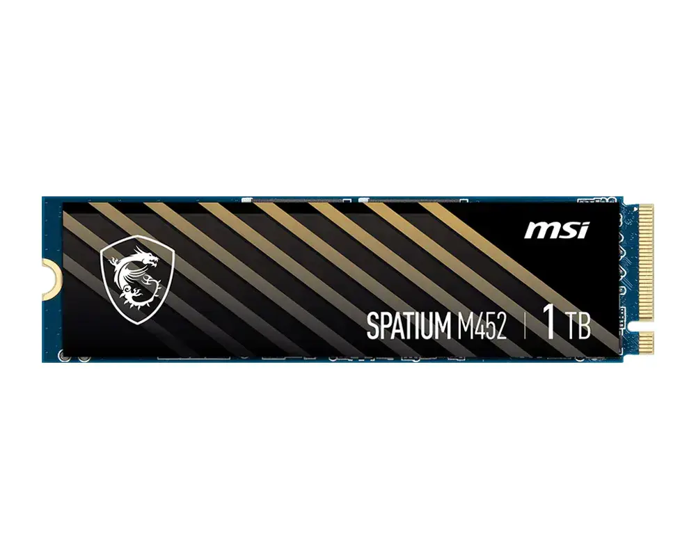 MSI SPATIUM M452 PCIE 4.0 NVME M.2 1TB internal solid state drive SPATIUM M452 PCIE 4.0 NVME M.2 1TB Photo 2