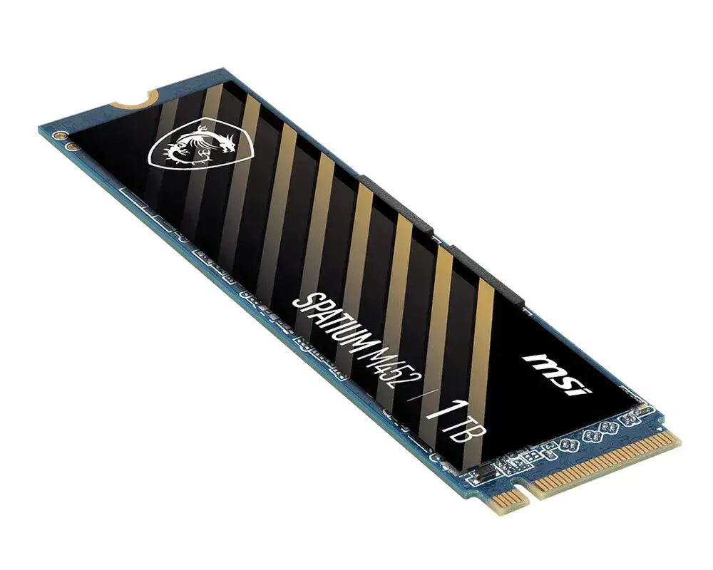 MSI SPATIUM M452 PCIE 4.0 NVME M.2 1TB internal solid state drive SPATIUM M452 PCIE 4.0 NVME M.2 1TB Photo 4