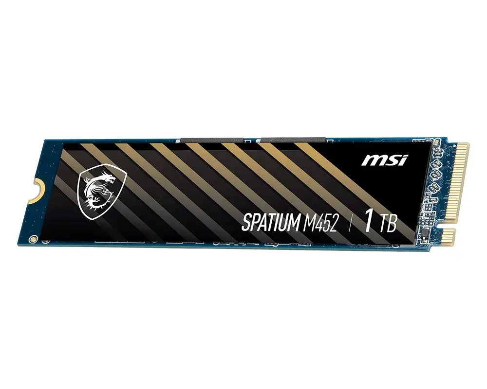 MSI SPATIUM M452 PCIE 4.0 NVME M.2 1TB internal solid state drive SPATIUM M452 PCIE 4.0 NVME M.2 1TB Photo 5