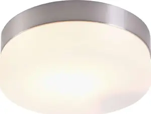 Globo Opal Ceiling Light 48401, 1x60W E27, Satin Finish